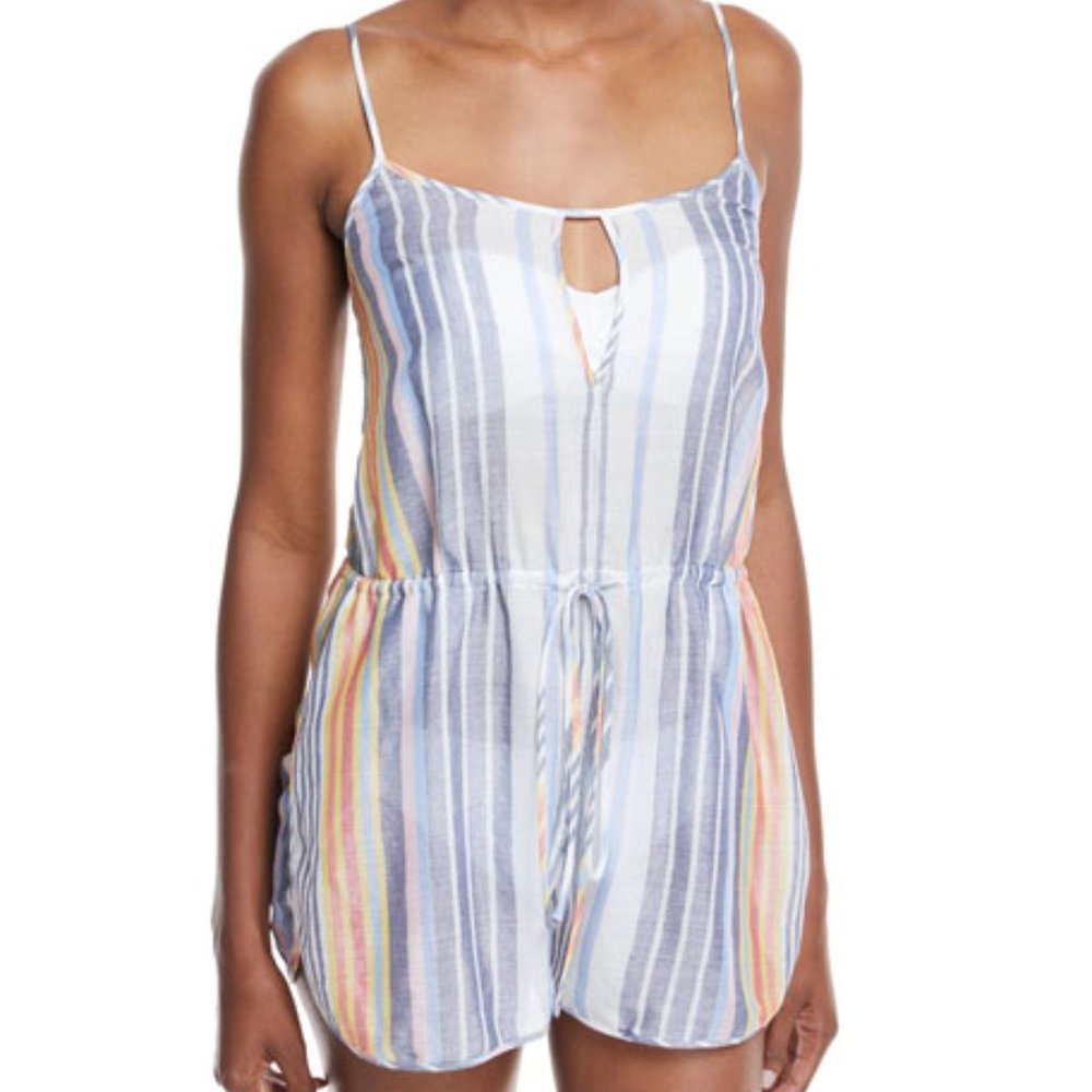 Diane von Furstenberg  Keyhole Sleeveless Striped